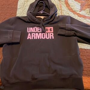 Black/pink Under Armour sweatshirt